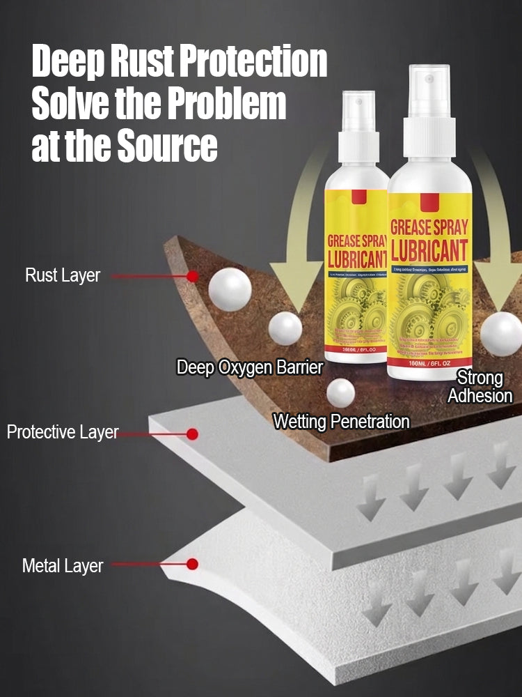🍁 Spray lubrificante e removedor de ferrugem, adequado para diversas aplicações, incluindo componentes automóveis.