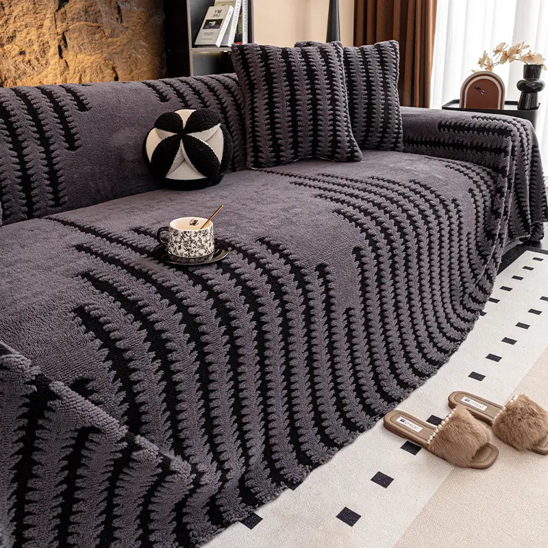 🛋️Oferta especial de Navidad para madrugadores:🎉 funda de sofá suave y antideslizante de felpa🍂【180*130cm】【180*150cm】