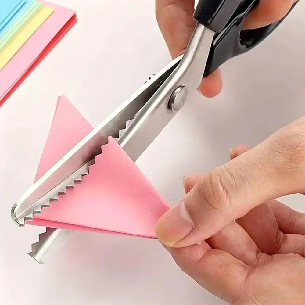 🔥2 Unidades ✂️ Tesouras de Picar Profissionais – Tesouras de Tecido Afiadas e Dentadas