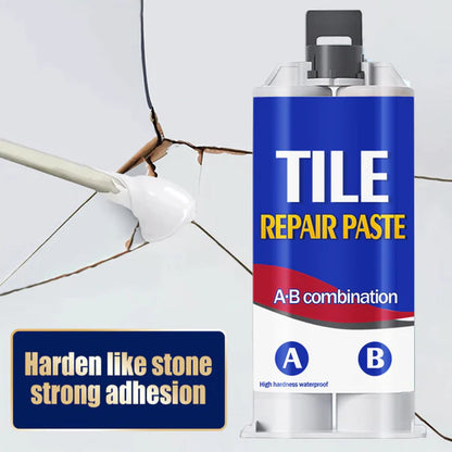 Compre um e leve outro grátis! Reparador de fissuras em azulejos; Reparador de esmalte para azulejos - dois frascos da mesma cor.