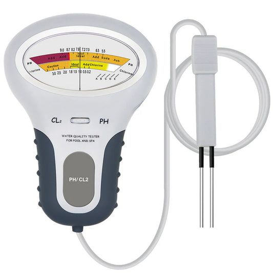 🔬💧 Medidor de pH e Cloro Residual (Cl2) — 35% de desconto! Mede com precisão o pH e o cloro residual da sua piscina: simples, rápido e fiável. 🔥🏊