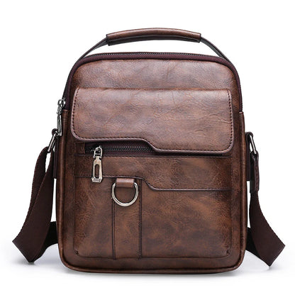 👜✨ Bolsa casual para homem em pele de bovino – Elegante, durável e espaçosa