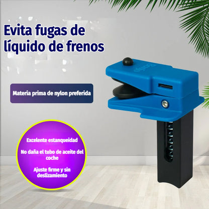 🚗 🔧【1 conjunto de 4 peças】Braçadeira de corte de líquido dos travões: evita fugas de líquido dos travões