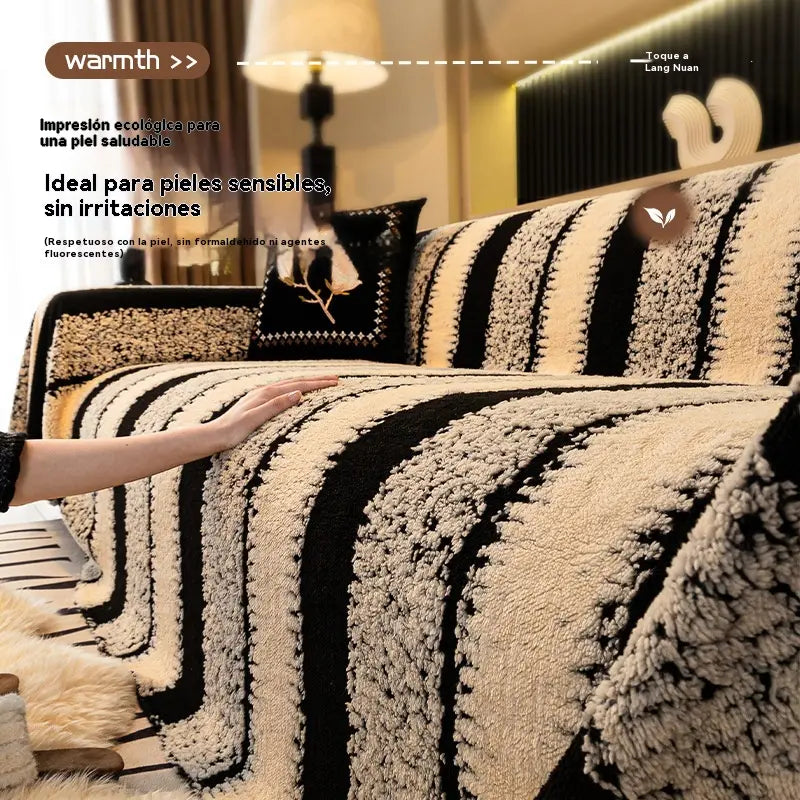🛋️Oferta especial de Navidad para madrugadores:🎉 funda de sofá suave y antideslizante de felpa🍂【180*130cm】【180*150cm】