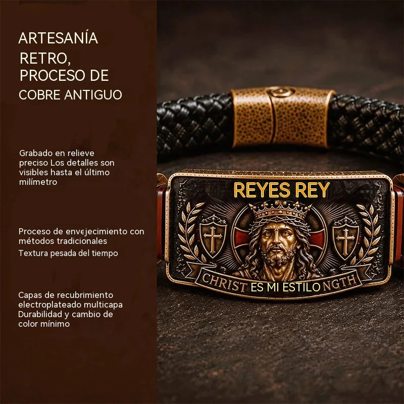 ✨Pulseira cristã ajustável, um lembrete constante para manter a fé e a esperança.