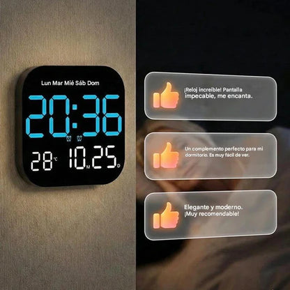 🕰️🛏️ Relógio digital adequado para casa e escritório, com regulação de brilho/temperatura.