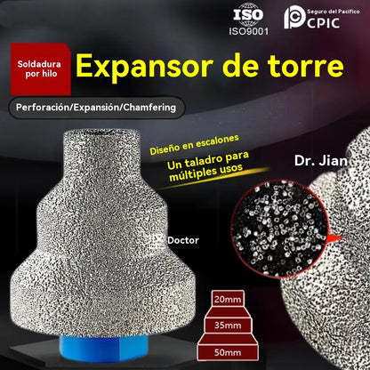 🔥⚒️Alargador de furos estilo pagode, ✅Furação/alargamento/chanframento✅Design escalonado, broca multifuncional