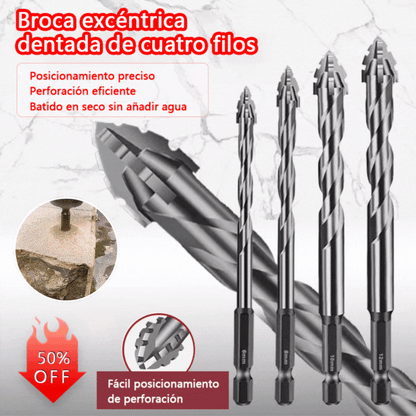 🔥Oferta Imperdível 2026🔥 Conjunto de Brocas Excêntricas de Alta Resistência com 4 Canais
