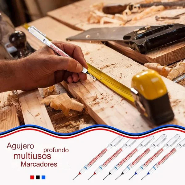 🔥【10/20 unidades】Marcador de furo profundo com ponta longa de 45 mm