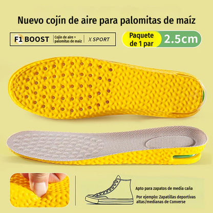 💥【Compre um, leve outro grátis】2 pares por 24 euros 👟Palmilhas confortáveis com amortecimento de ar e efeito de aumento de altura 📈
