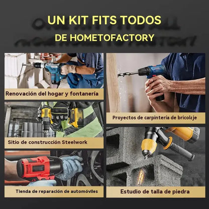 🔥Oferta Imperdível 2026🔥 Conjunto de Brocas Excêntricas de Alta Resistência com 4 Canais