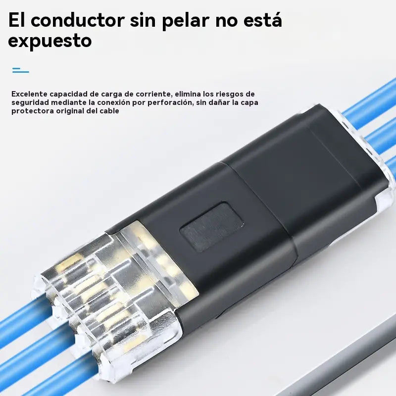 【20/40/60 peças】🏆 Conector sem soldadura e com decapagem de fios, encravamento de três fios