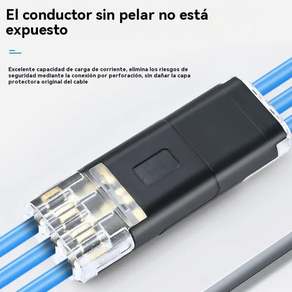 【20/40/60 peças】🏆 Conector sem soldadura e com decapagem de fios, encravamento de três fios