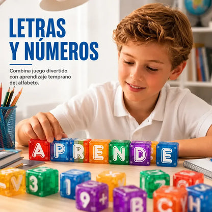 📢📢35% de desconto por tempo limitado! 【40 peças de montar + caixa organizadora】⏰Blocos de montar magnéticos com letras e números para crianças