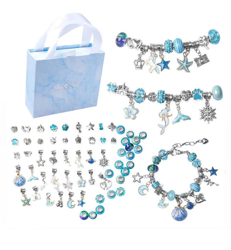 ❀✨Conjunto de pulseiras de desenhos animados para crianças, joias criativas feitas à mão