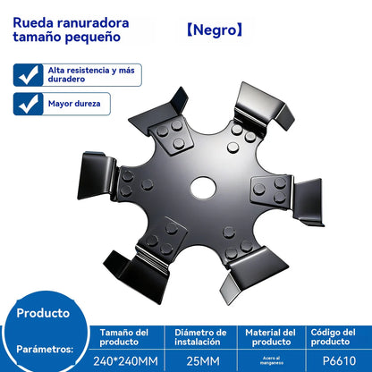 💥Rodas de aço manganês de alta dureza para escavação de valas e corte de relva [modificação de corta-relva]