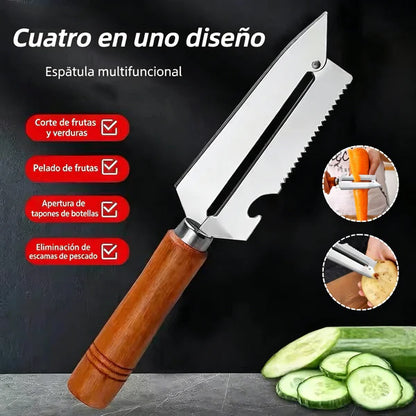 🥕 Compre 1, leve 1 grátis! ✨ Descascador de cozinha multifuncional: Fabricado em aço inoxidável com pega ergonómica, ideal para frutas, legumes e carne 🔪