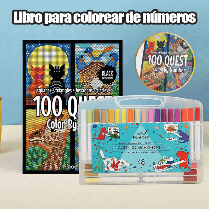 🎄🎨Livro de Colorir Quest 100 - Números