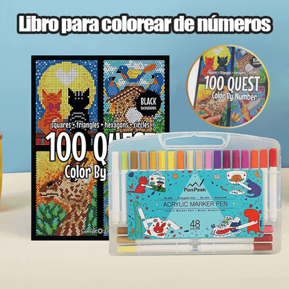 🎄🎨Livro de Colorir Quest 100 - Números