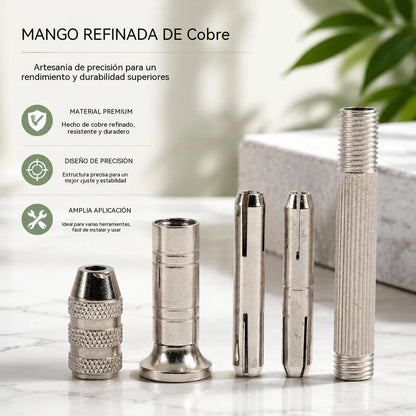 🧵👞 Conjunto de agulhas de costura intercambiáveis 5 em 1 – Kit de ferramentas profissional para reparação de calçado e artesanato em pele 🛠️✨