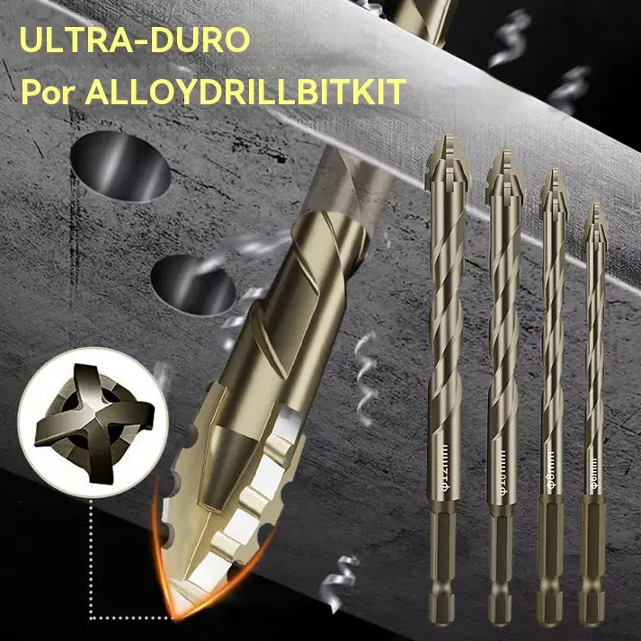 🔥Oferta Imperdível 2026🔥 Conjunto de Brocas Excêntricas de Alta Resistência com 4 Canais
