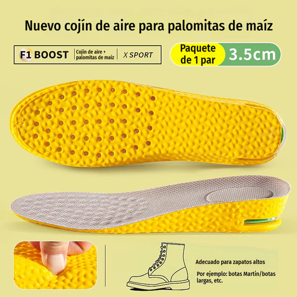 💥【Compre um, leve outro grátis】2 pares por 24 euros 👟Palmilhas confortáveis com amortecimento de ar e efeito de aumento de altura 📈