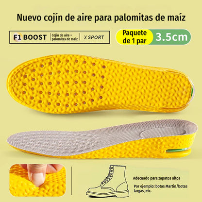 💥【Compre um, leve outro grátis】2 pares por 24 euros 👟Palmilhas confortáveis com amortecimento de ar e efeito de aumento de altura 📈