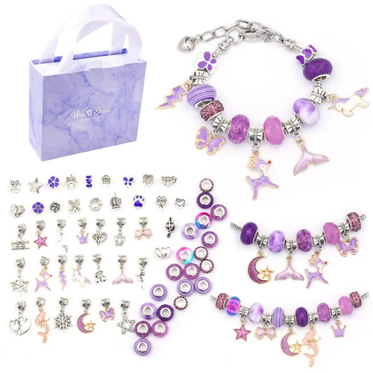 ❀✨Conjunto de pulseiras de desenhos animados para crianças, joias criativas feitas à mão