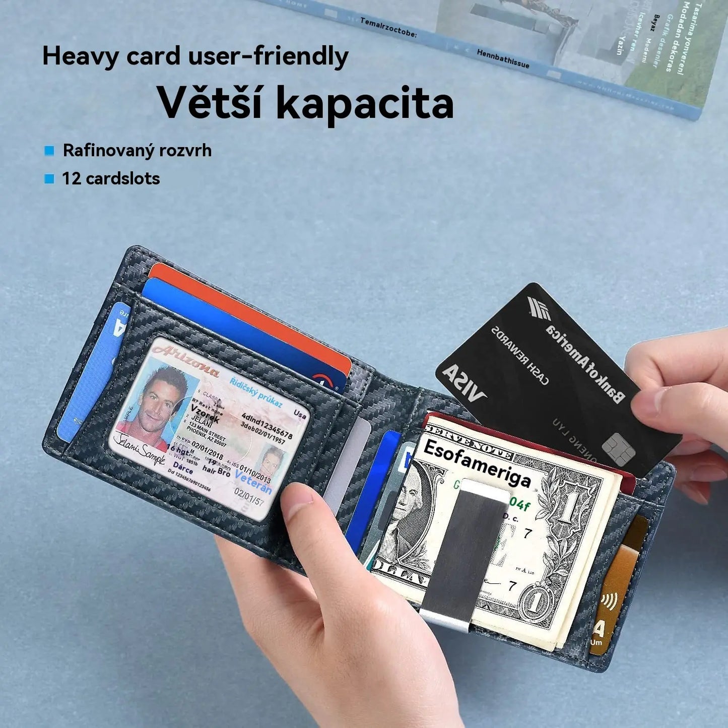 Um item indispensável para homem 👛 Carteira masculina minimalista com proteção RFID 👨