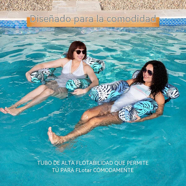 🏊Grande oferta de verão com 35% de desconto! 💺 Cadeira flutuante insuflável: confortável, estável e perfeita para relaxar na água 🌊