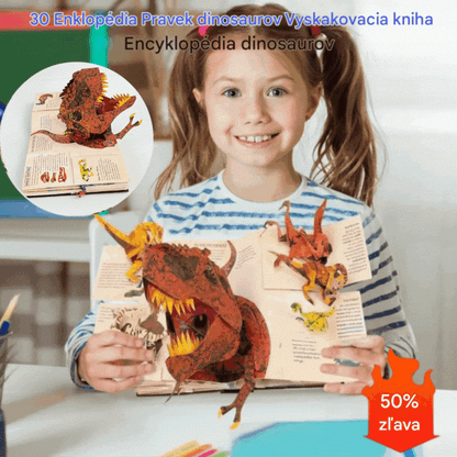 📕 Enciclopédia 3D dos Dinossauros Pré-históricos - Livro Pop-Up