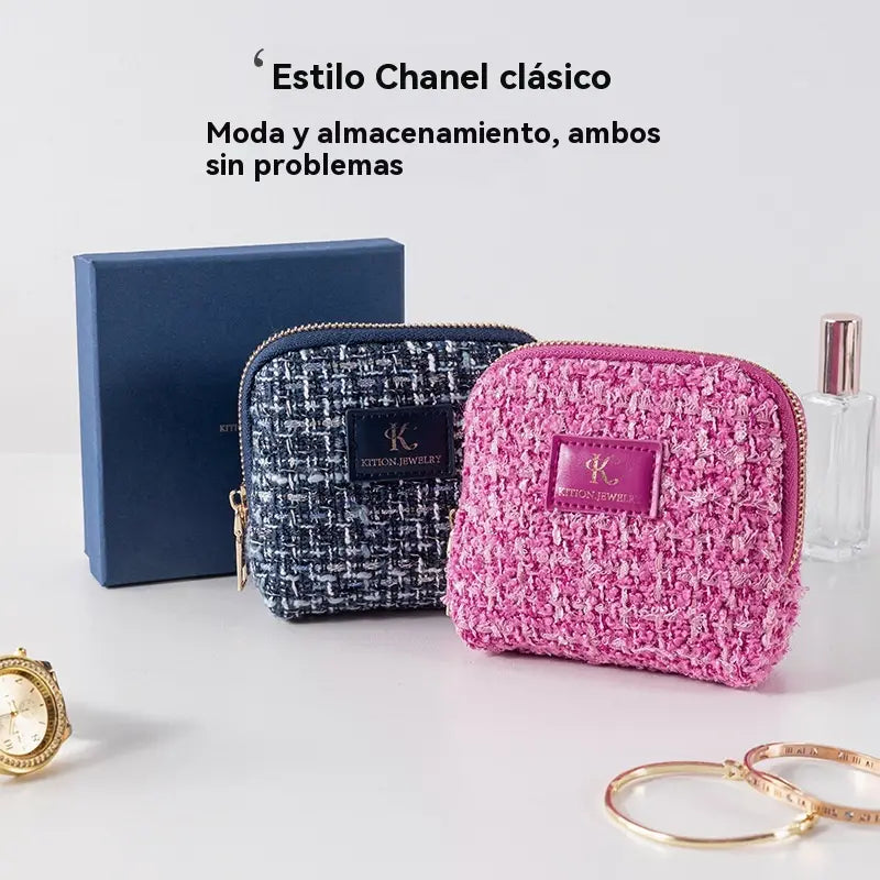🔥【Compre um e leve outro grátis】Nova bolsa para guardar joias