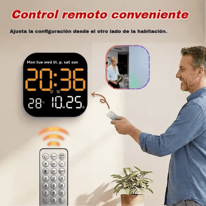 🕰️🛏️ Relógio digital adequado para casa e escritório, com regulação de brilho/temperatura.