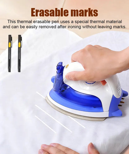 [20/40 peças] ✍️✂️Caneta da marca Panda, estojo de alfaiate, material de corte, posicionamento, marcação, giz, desaparece a altas temperaturas.