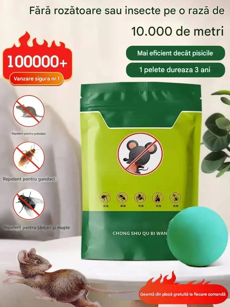 【Preço super baixo - 🔥 Últimos três dias】 Comprimidos poderosos anti-ratos e anti-insetos com flores de cristal de gelo.