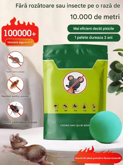 【Preço super baixo - 🔥 Últimos três dias】 Comprimidos poderosos anti-ratos e anti-insetos com flores de cristal de gelo.