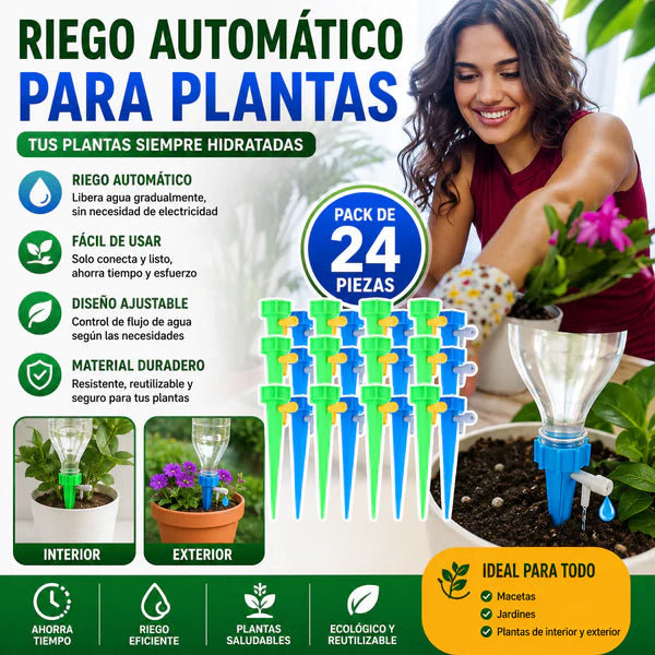 🌺【50 peças】🌹🍂Sistema de rega gota-a-gota automático, ideal para a plantação de flores, perfeito para jardins e plantas envasadas.