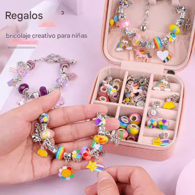 ❀✨Conjunto de pulseiras de desenhos animados para crianças, joias criativas feitas à mão
