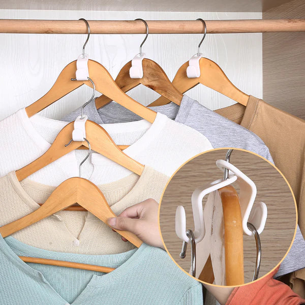 👔 35% DESCONTO AGORA! 🏠 Ganchos conectores para cabides que poupam espaço: dobre o espaço do seu armário, resistentes e fáceis de usar 🧥