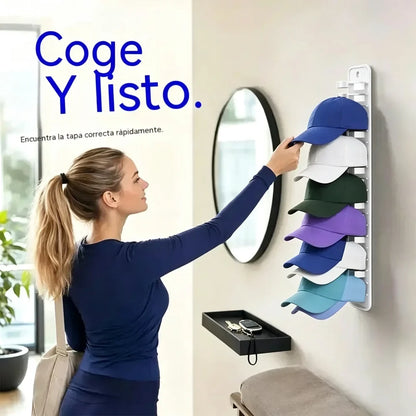 【2 peças】Organizador de chapéus que poupa espaço