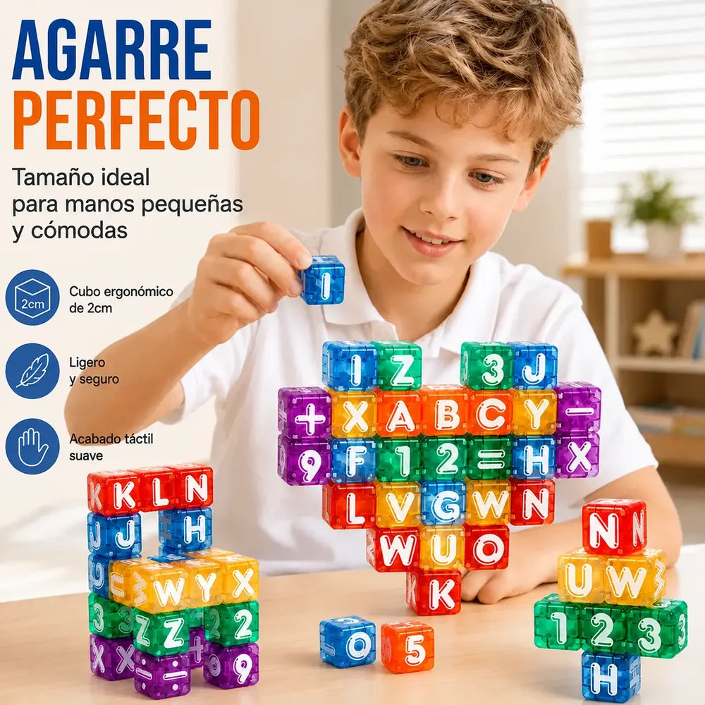 📢📢35% de desconto por tempo limitado! 【40 peças de montar + caixa organizadora】⏰Blocos de montar magnéticos com letras e números para crianças