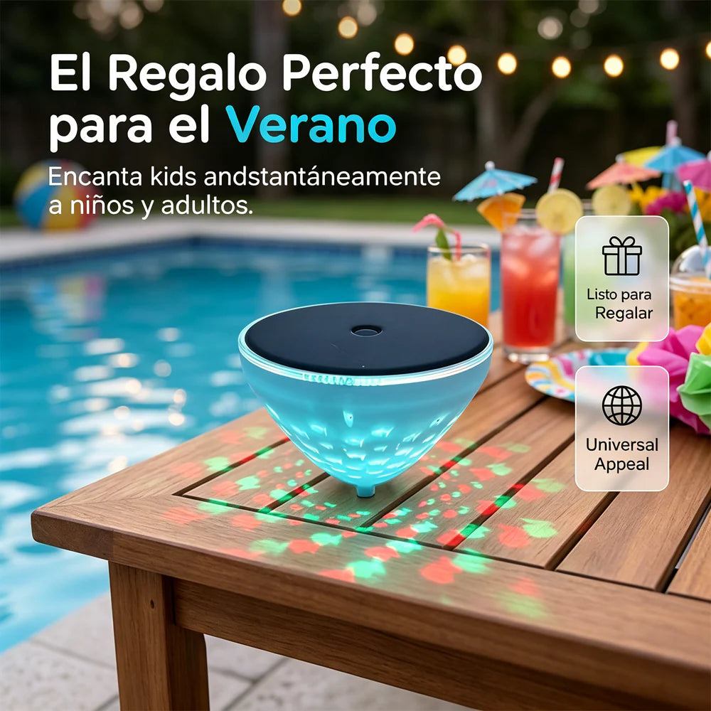 ☀️🐠 Candeeiro solar flutuante para piscina com projeção de peixes💡💦