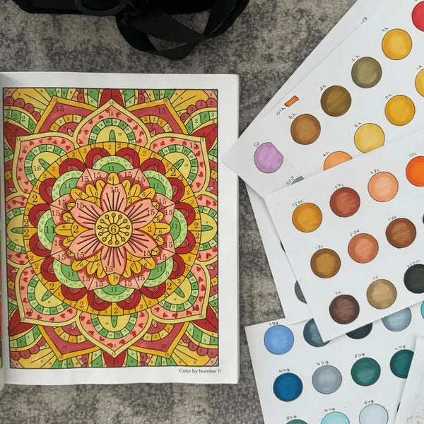 🎨 Colorir e Relaxar: Livro de Colorir por Números para Adultos | Alivia o Stress e a Ansiedade ✨