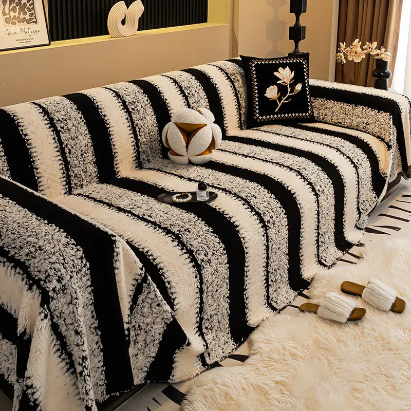 🛋️Oferta especial de Navidad para madrugadores:🎉 funda de sofá suave y antideslizante de felpa🍂【180*130cm】【180*150cm】