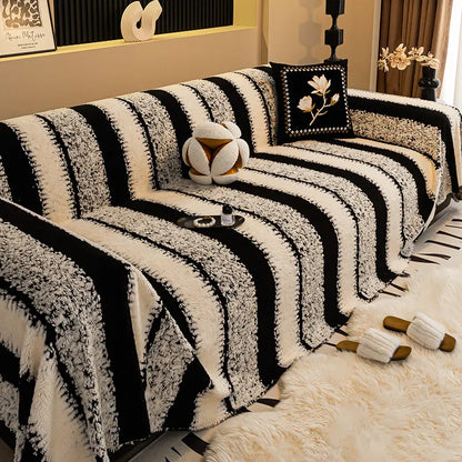🛋️Oferta especial de Navidad para madrugadores:🎉 funda de sofá suave y antideslizante de felpa🍂【180*130cm】【180*150cm】