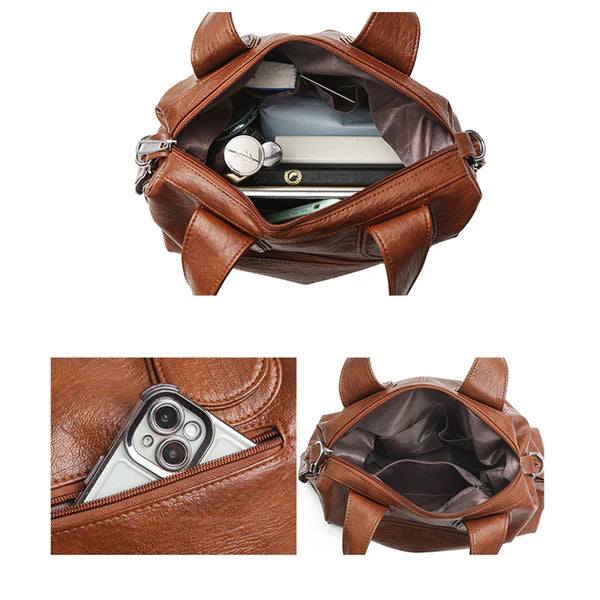 🔥🎒Bolsa de senhora 2026: Pele macia, casual, versátil e com grande capacidade.