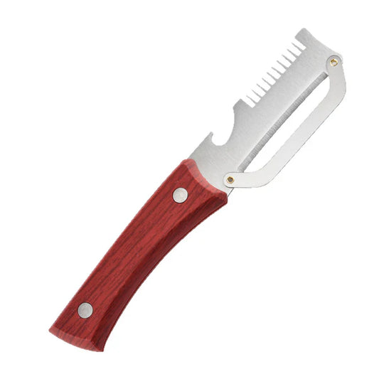 ✅Compre um e leve outro grátis (2 artigos)🧅🔪 Descascador de cozinha multifuncional 3 em 1: Descasque, pique legumes e abra garrafas! 🔥