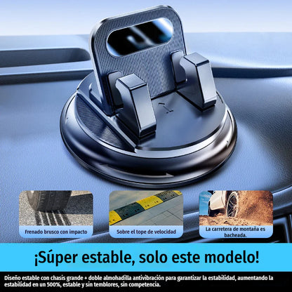 🎯 35% DESCONTO EM TUDO! Suporte giratório para telemóvel – Fixação segura no tablier do automóvel, borracha de alta aderência 🧭🔄 【Qualidade garantida】