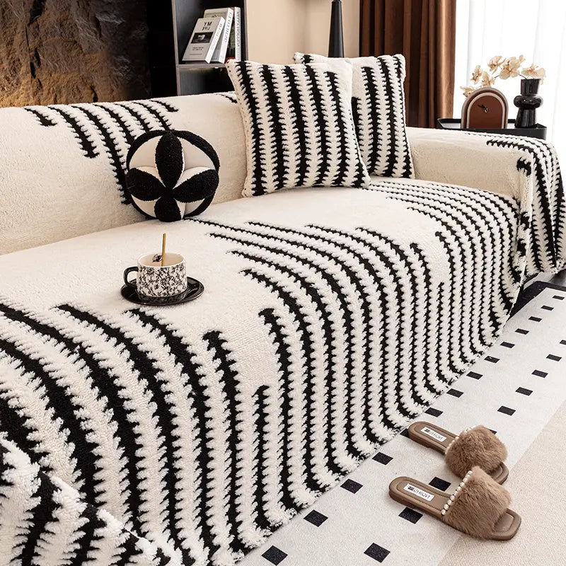 🛋️Oferta especial de Navidad para madrugadores:🎉 funda de sofá suave y antideslizante de felpa🍂【180*130cm】【180*150cm】