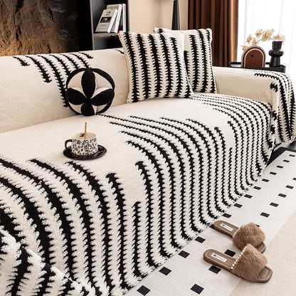 🛋️Oferta especial de Navidad para madrugadores:🎉 funda de sofá suave y antideslizante de felpa🍂【180*130cm】【180*150cm】